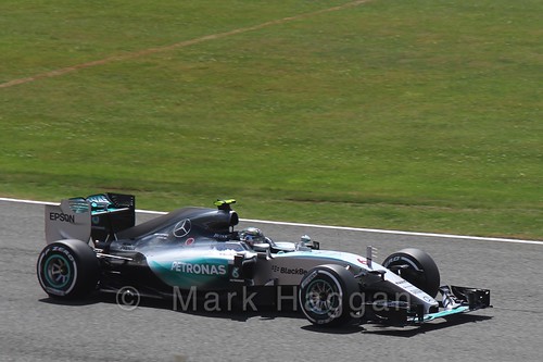 Nico Rosberg in qualifying for the 2015 British Grand Prix at Silverstone