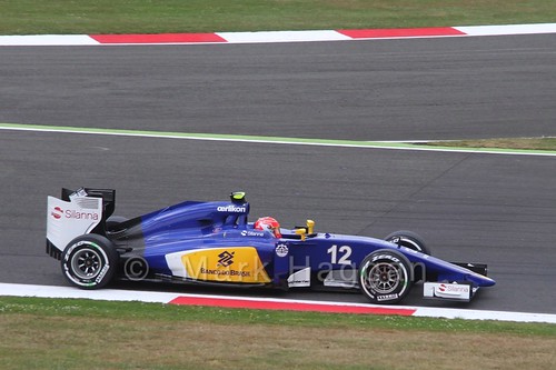 Felipe Nasr in Free Practice 3 for the 2015 British Grand Prix at Silverstone