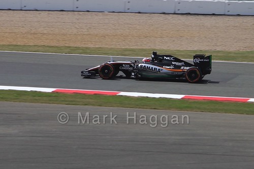 Nico Hulkenberg in Free Practice 2 at the 2015 British Grand Prix at Silverstone