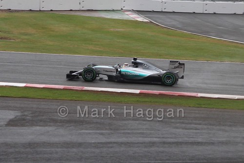 Lewis Hamilton in the 2015 British Grand Prix at Silverstone