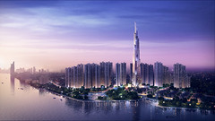 Проект башни Landmark Tower от Atkins во Вьетнаме