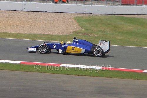 Marcus Ericsson in the 2015 British Grand Prix at Silverstone