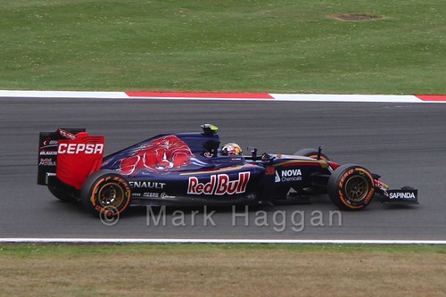Carlos Sainz Jr in Free Practice 3 at the 2015 British Grand Prix