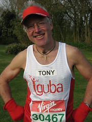 Tony at the London Marathon, 2010