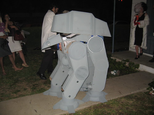 me in an AT-AT costume on Halloween 2005
