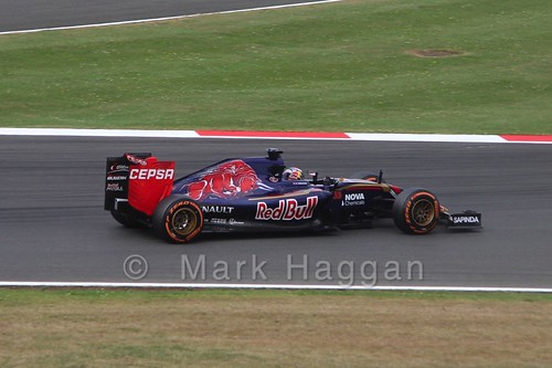 Max Verstappen in Free Practice 3 at the 2015 British Grand Prix at Silverstone