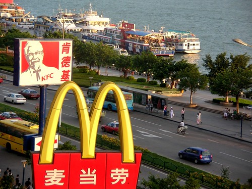 KFC and McDonalds signs in Xiamen, China.  Photo: sly06 / Flickr Creative Commons