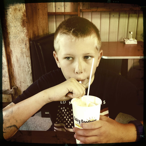 Enjoying a milkshake at the Sibley County Fair. • <a style="font-size:0.8em;" href="http://www.flickr.com/photos/96277117@N00/20210364301/" target="_blank">View on Flickr</a>