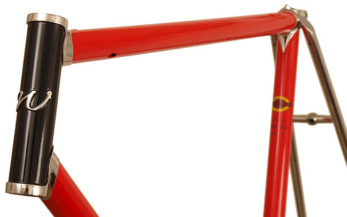 <p>22-Series with Stainless Lugs and Stays - in Intense Red.  This Road Sport design is perfect for the performance rider looking for a long distance steed.  There's nothing like the look of stainless steel.  Shown here is our clean internal cable routing.</p>