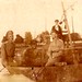 WWI Officers on a Pontoon