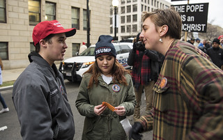Erica Ewing Talks with Donald Trump Supporters Outside the Presidential Inauguration Ceremony