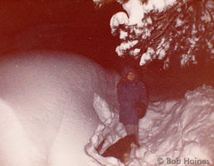 A car is buried under 48" of snow up in Coal Creek Canyon.  (Bob Haines)