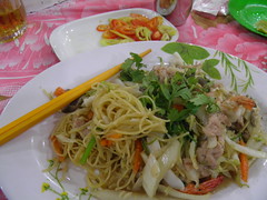 Noodle stir fry Ho Chi Minh City Vietnam