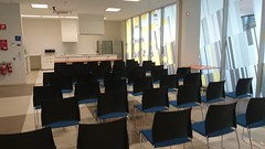 Community rooms - set up for cooking demonstration