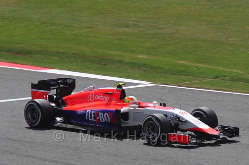 Roberto Merhi in qualifying for the 2015 British Grand Prix at Silverstone