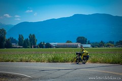 Cycling farm fields and back roads through Chilliwack.