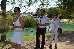 7.- Eva Reyes, Gustavo Salazar y Martha McDonald se despidieron de su entrañable amigo.
