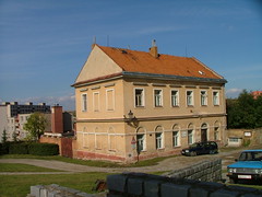 Near the synagogue of Boskovice, Czech Republic