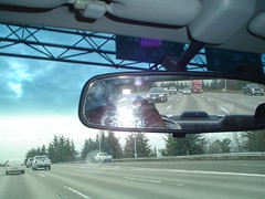 Seattle in the rearview mirror as I drive away
