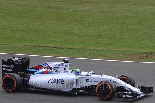 Felipe Massa in qualifying for the 2015 British Grand Prix