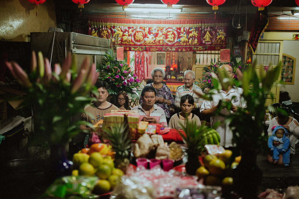婚攝,婚禮攝影,雲林口湖,民俗傳統,拜天公,儀式,底片風格