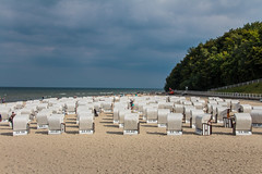Strandkorb at Baltic Sea