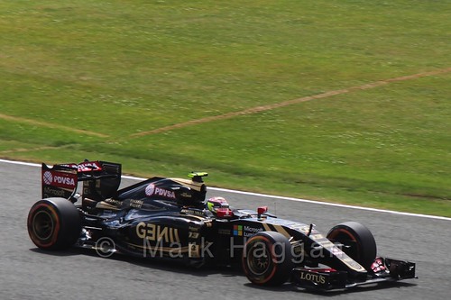 Pastor Maldonado in qualifying for the 2015 British Grand Prix at Silverstone