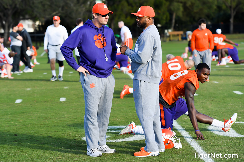 Clemson Football Photo of Jeff Scott and Mike Reed