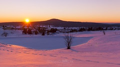 Sonnenuntergang neben Gottesgaber Spitzberg umfärbt die Winterlandschaft • <a style="font-size:0.8em;" href="http://www.flickr.com/photos/91814557@N03/32462804186/" target="_blank">View on Flickr</a>
