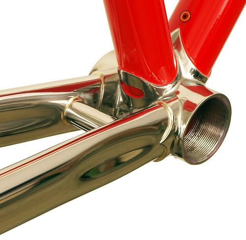 <p>22-Series with Stainless Lugs and Stays - in Intense Red.  This Road Sport design is perfect for the performance rider looking for a long distance steed.  There's nothing like the look of stainless steel.</p>