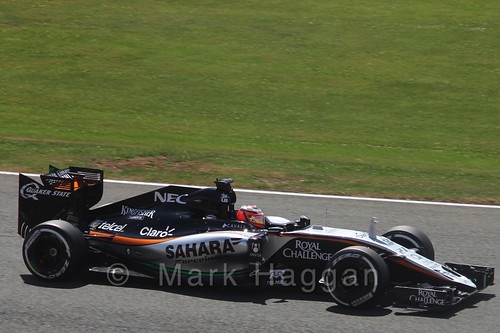 Nico Hulkenberg in qualifying for the 2015 British Grand Prix at Silverstone