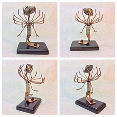 Electriss #elegant #robotsculpture #art #copper #welded #weld #tmrennertstudios #sculpture • <a style="font-size:0.8em;" href="http://www.flickr.com/photos/132106327@N03/19509054531/" target="_blank">View on Flickr</a>