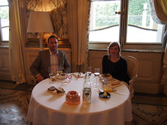 Having a lunch at Alain Ducasse's 3 michelin star restaurant at Hotel Meurice!