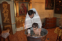 Крещение детей из приюта
