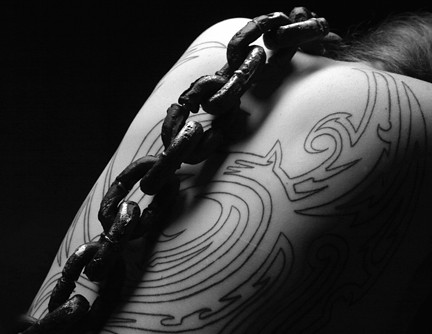 Chain and tattoos