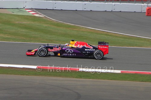 Daniel Ricciardo in the 2015 British Grand Prix at Silverstone