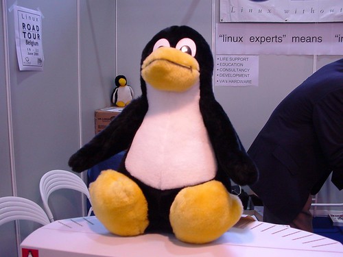 Tux being full of himself