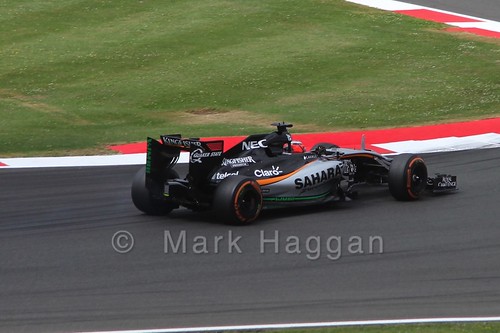 Nico Hulkenberg in Free Practice 3 at the 2015 British Grand Prix at Silverstone