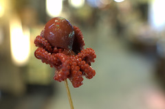 Squid on a stick (Nikishi Market)