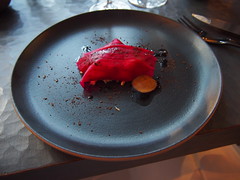 Crab, beetrot and Rhubarb!