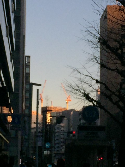 東京駅付近、鍛冶屋橋通りから見えた（多分...