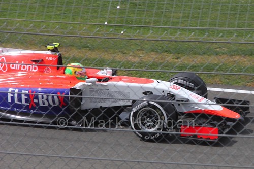 Roberto Merhi in Free Practice 3 for the 2015 British Grand Prix at Silverstone