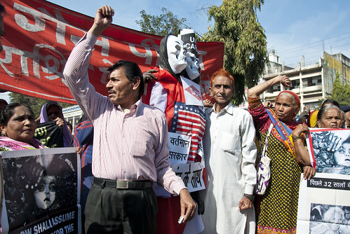 32nd Anniversary, Bhopal Disaster. Main Parade and. Photos: Colin Toogood