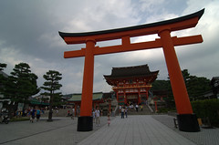 Torii outside Fushimi Inari Shrine