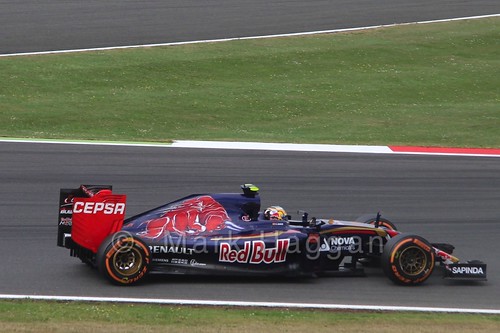 Carlos Sainz Jr in Free Practice 3 at the 2015 British Grand Prix