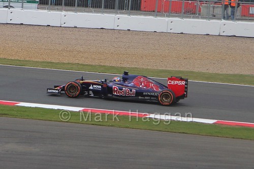 Max Verstappen in the 2015 British Grand Prix at Silverstone