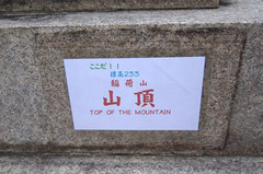 Sign Top of Mountain