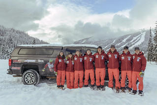 BC Ski Team athletes with Teck and GMC truck