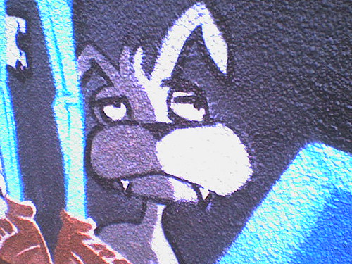 Graffiti behind Carphone Warehouse, Gl. Rd (detail)