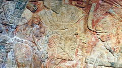 Details, Chakalte’, Relief with Enthroned Ruler (Maya lintel)